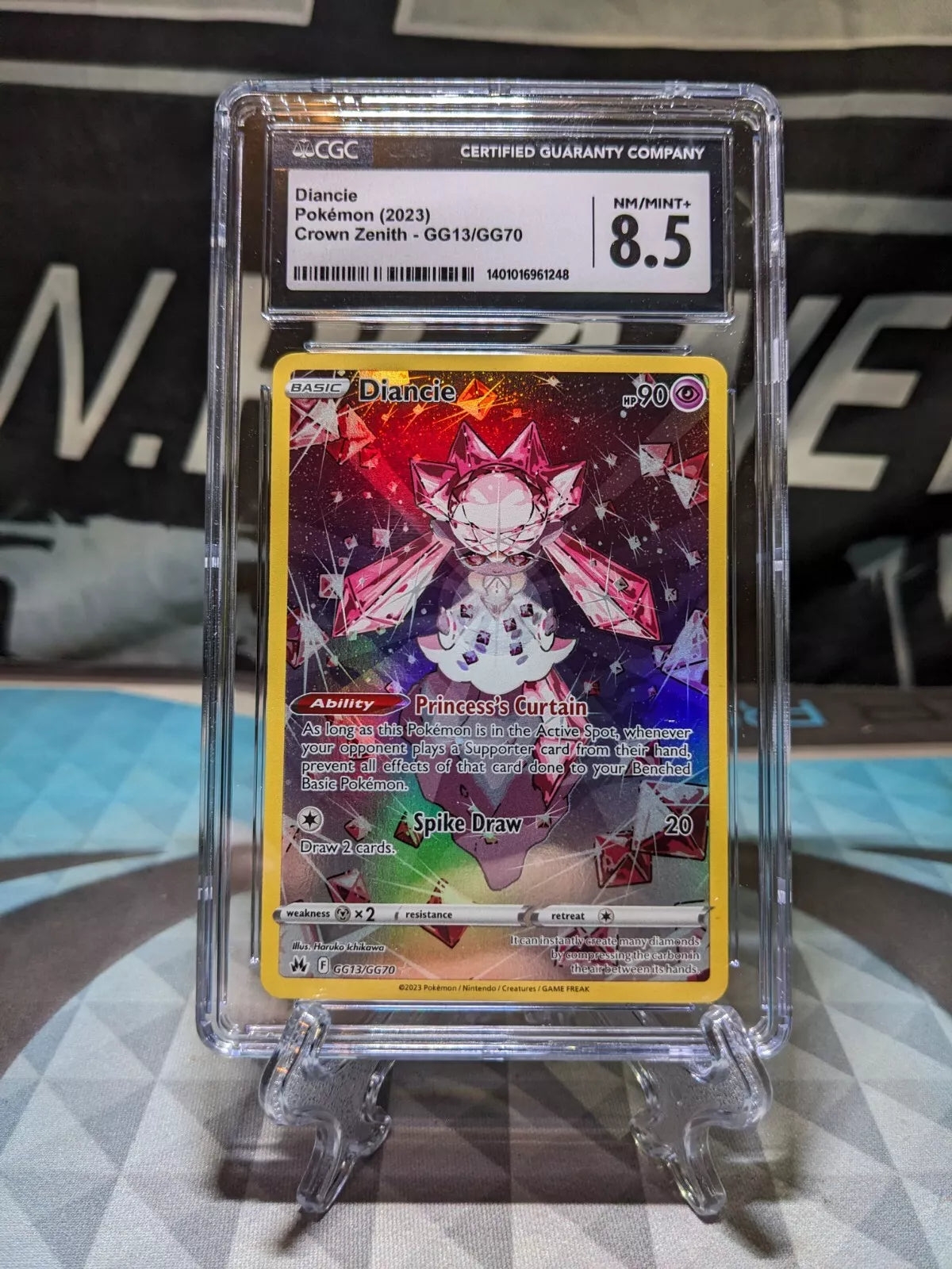Diancie Crown Zenith Pokemon GG13/GG70 CGC 8 NM/MINT 2023