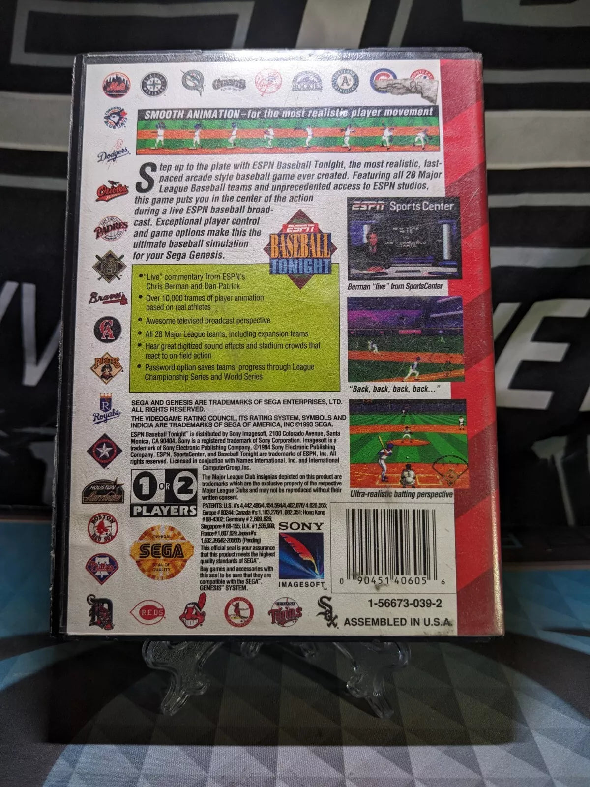 ESPN Baseball Tonight (Sega Genesis, 1994)
